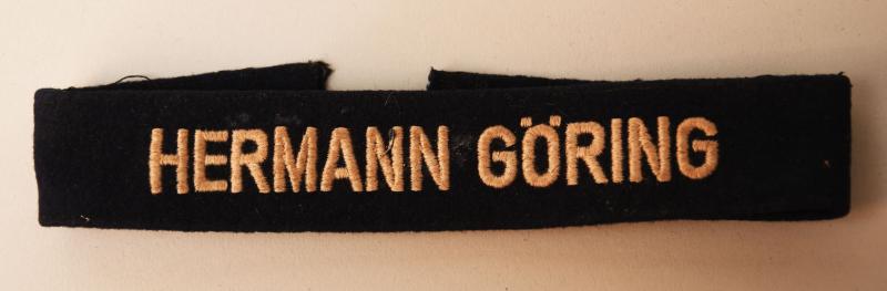GERMAN WWII HERMAN GORING CUFF TITLE .