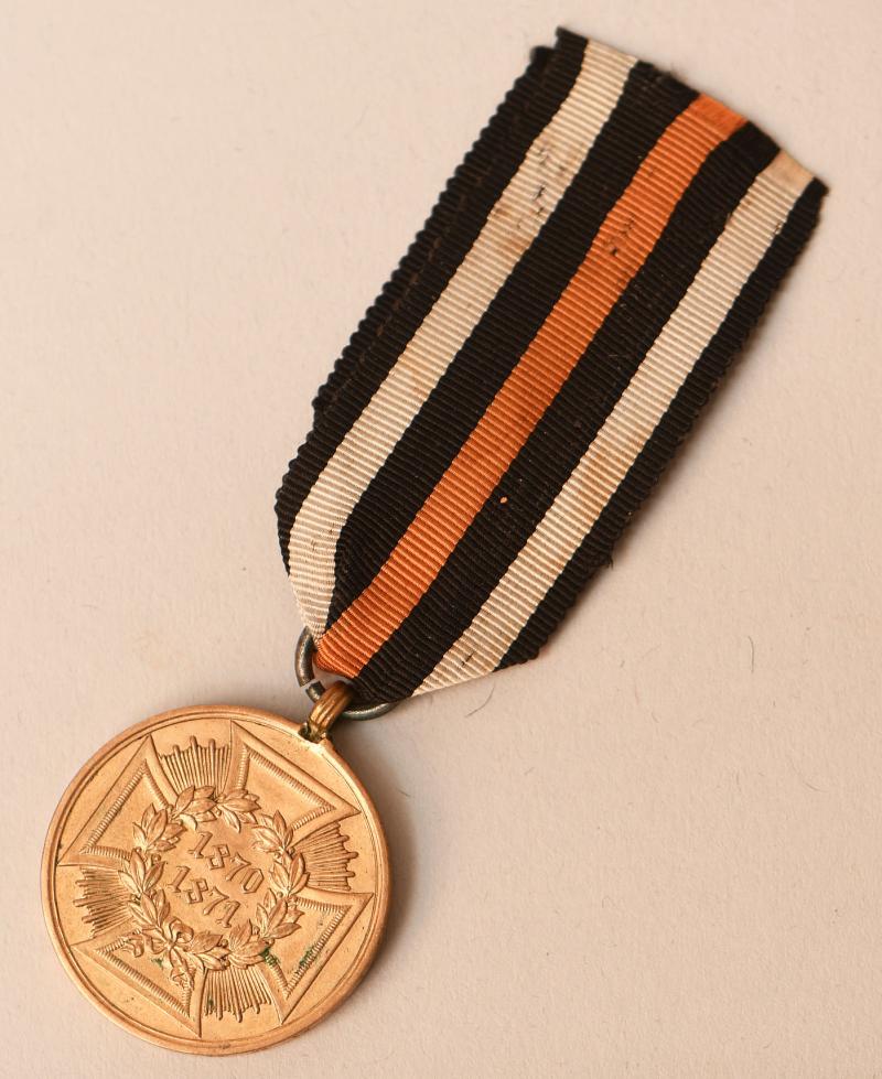 GERMAN WAR OF 1870 COMBATANTS MEDAL.