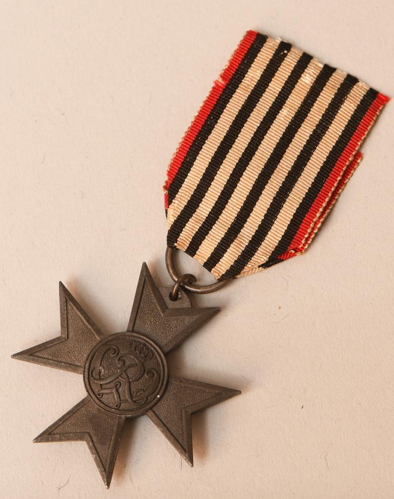 GERMAN PRUSSIAN WWI WAR HELPERS CROSS FOR NONCOMBATANTS.