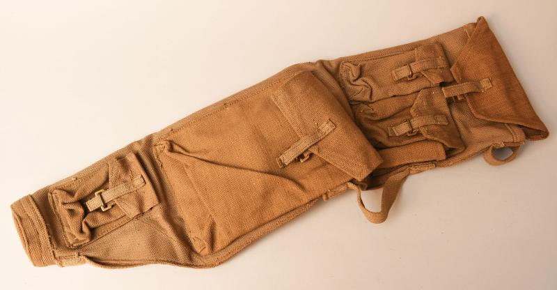 BRITISH WWII  BREN GUN BARREL AND SPARES CONTAINER BAG.