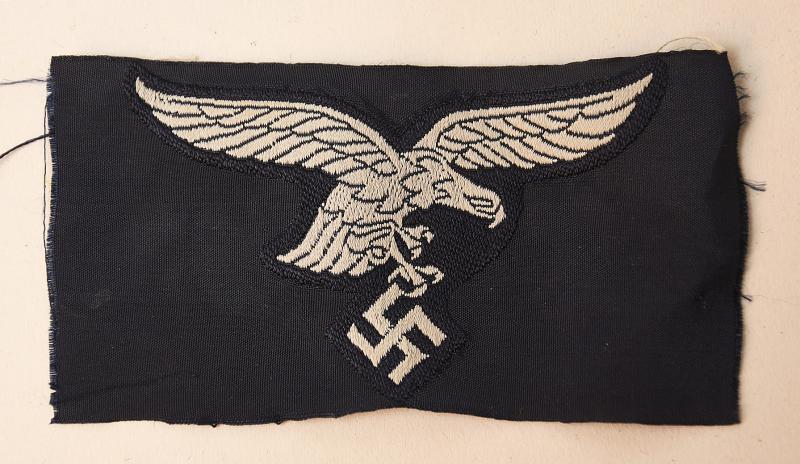 GERMAN WWII LUFTWAFFE BEVO WOVEN BREAST EAGLE.