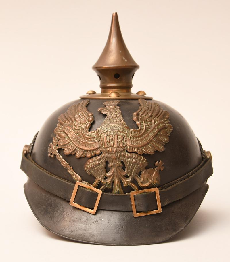 GERMAN WWI PRUSSIAN ERSATZ PICKLEHAUBE.