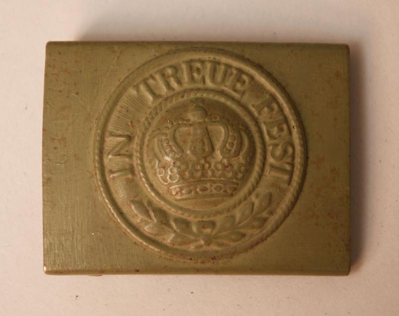 GERMAN WWI BAVARIAN ERSATZ BELT BUCKLE.