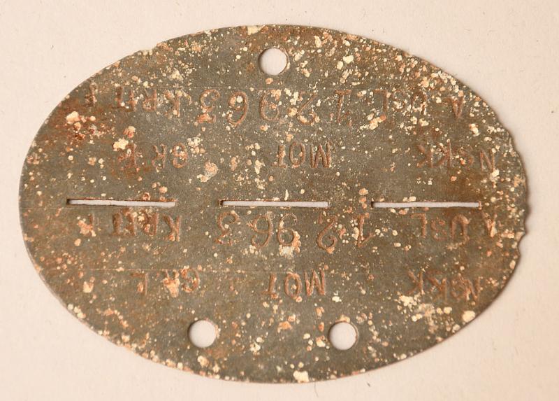 GERMAN WWII NSKK IDENTITY DISC.