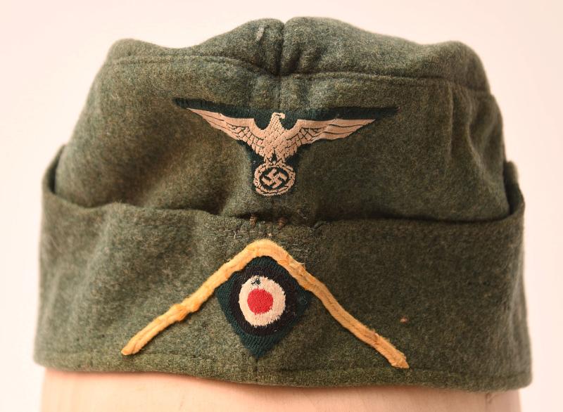 GERMAN WWII ARMY SIGNALS ENLISTED MANS OVERSEA’S CAP.