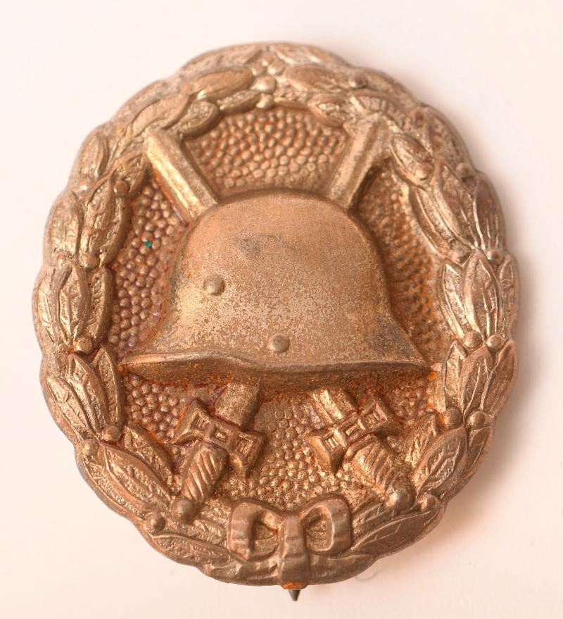 GERMAN WWI WOUND BADGE IN SILVER.