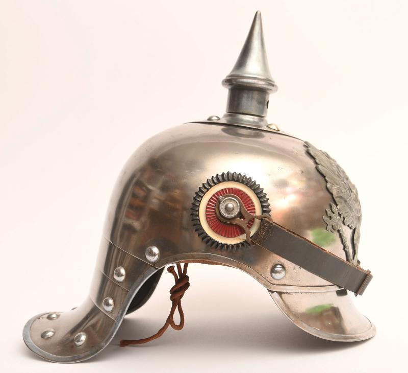 GERMAN WWI CUIRASSIER LOBESTER TAIL HELMET.