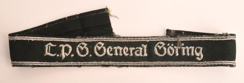 GERMAN WWII LPG GENERAL GORING CUFF TITTLE.