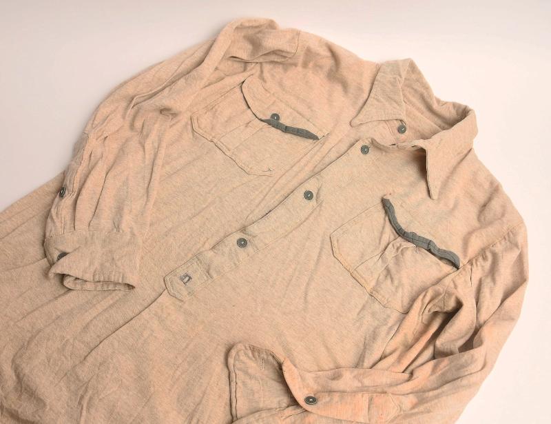 GERMAN WWII JERSEY KNIT WOOL COMBAT SHIRT.