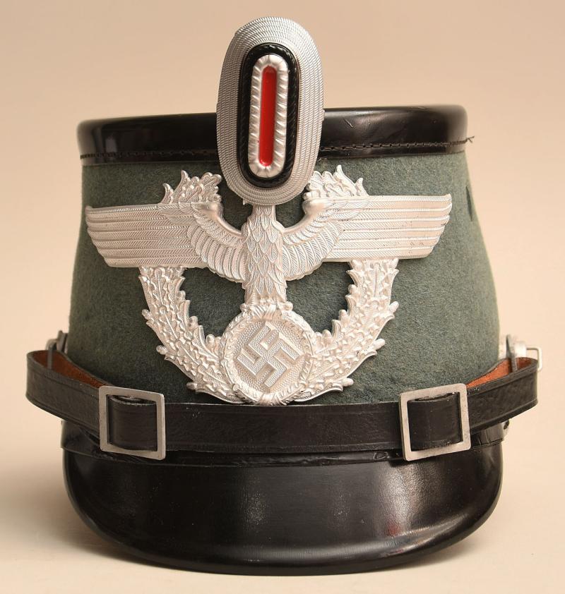 GERMAN WWII ORDNUNGSPOLIZEI SHAKO.