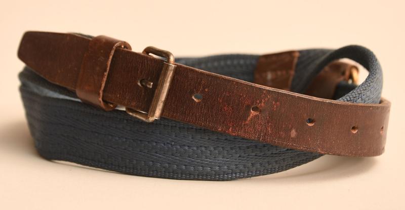 GERMAN WWII KRIEGSMARINE BLUE WEB SWORD OR DAGGER UNDER BELT.