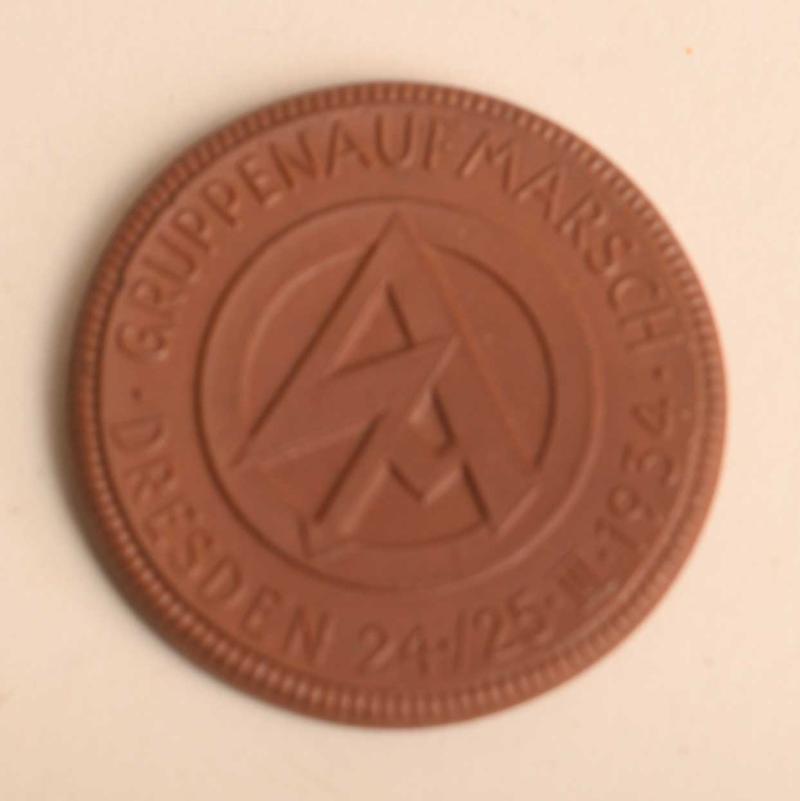 GERMAN WWII SA MEISSEN PLAQUE.