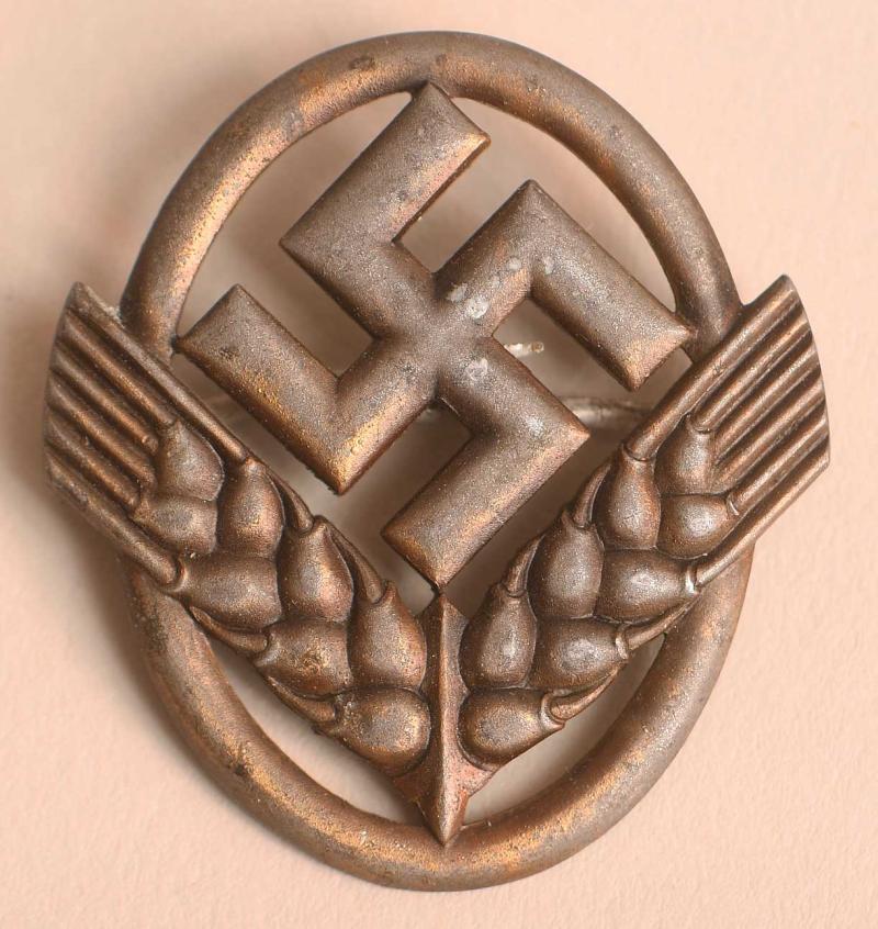 GERMAN WWII WOMANS RAD CAP BADGE.
