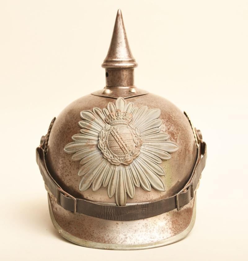 GERMAN WWI SAXON GUARD REITER M.15 HELMET.