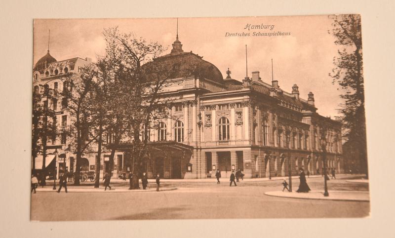 GERMAN WWII HAMBURG CASINO POSTCARD.