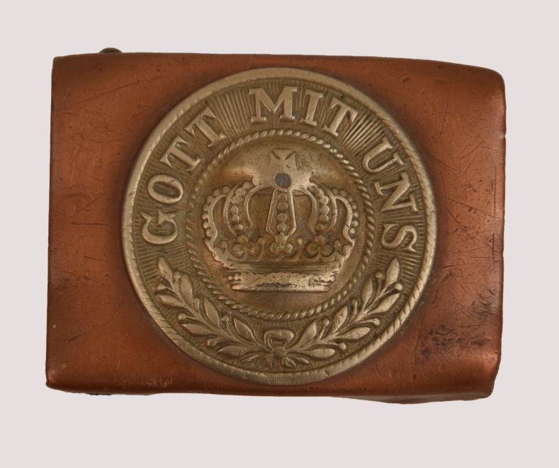 GERMAN WWI PRUSSIAN BATTLE DAMAGED BELT BUCKLE.
