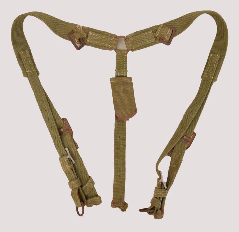 GERMAN WWII TROPICAL RARE Y STRAPS.