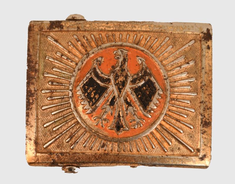 GERMAN WWII REICHSBANNER BELT BUCKLE.