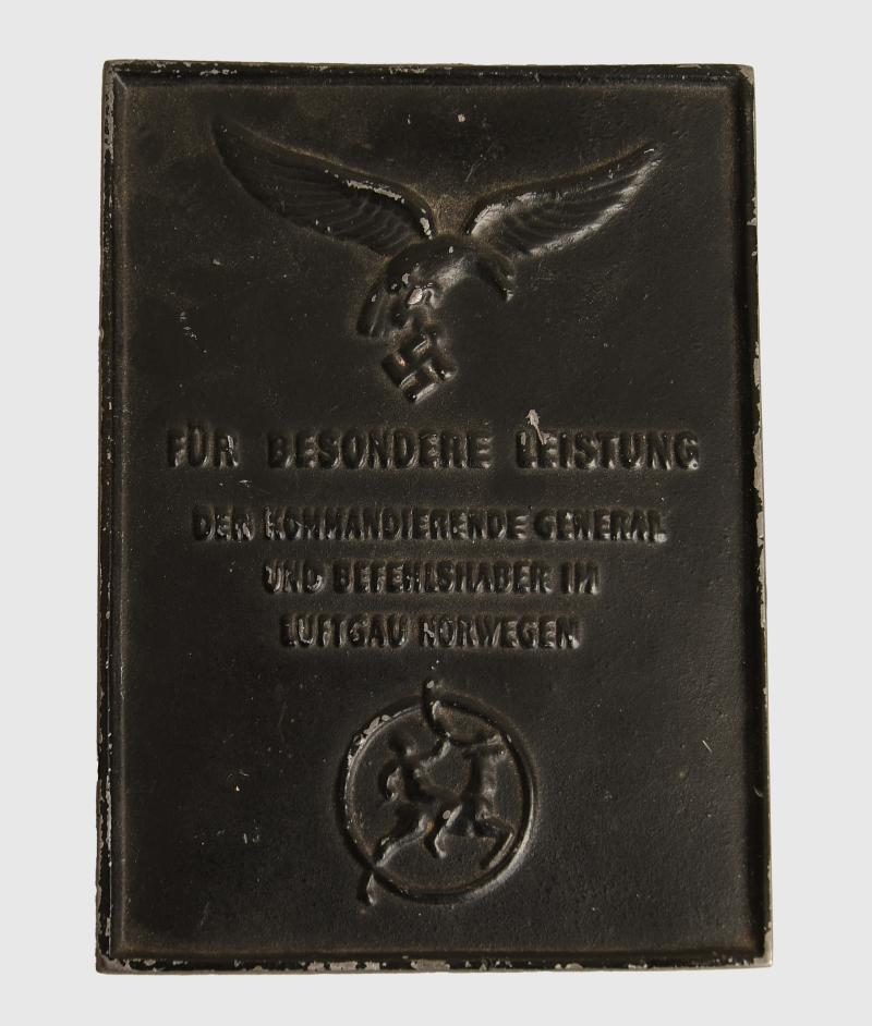 GERMAN WWII LUFTWAFFE NORWEGEN NON PORTABLE AWARD.