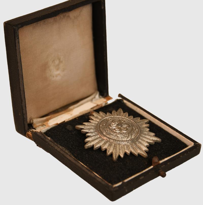 GERMAN WWII EASTERN PEOPLES AWARD IN SILVER WITHOUT SWORDS.