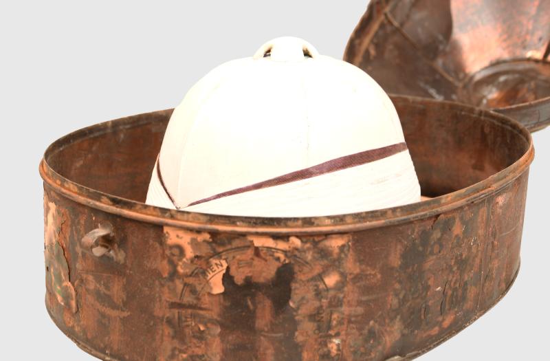 BRITISH WWII ROYAL NAVY D-DAY OFFICERS FOREIGN SERVICE HELMET.