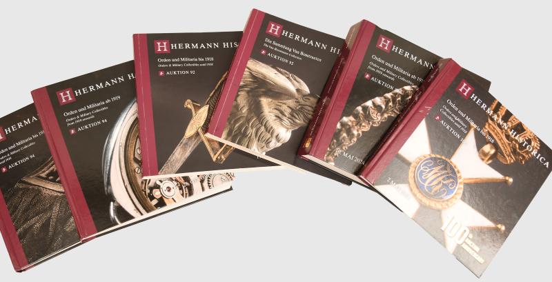 6 OLD HERMANN HISTORICA AUCTION CATALOGUES.