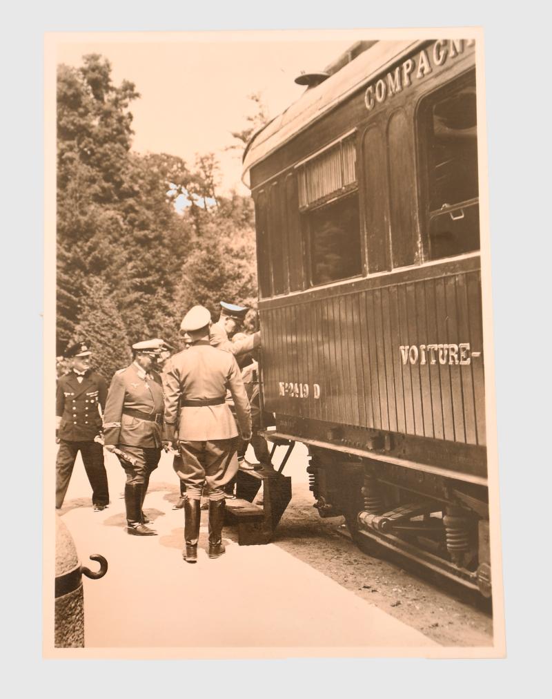 GERMAN WWII FRENCH SURRENDER POSTCARD.