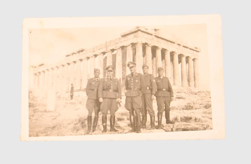 GERMAN WWII BLACK-AND-WHITE PHOTO POSTCARD GREECE.