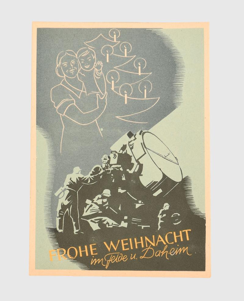 GERMAN WWII COLOUR ART POSTCARD.
