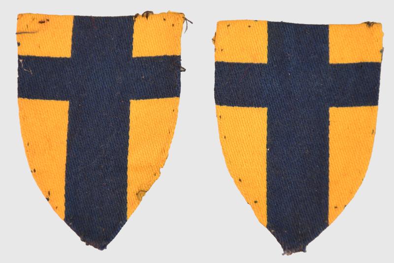 BRITISH WWII LOW COUNTRIES COMMAND ARM PATCHES.