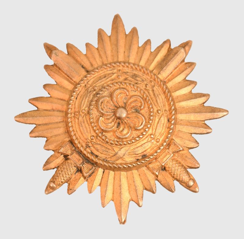 GERMAN WWII EASTERN PEOPLES AWARD IN GOLD WITH SWORDS.