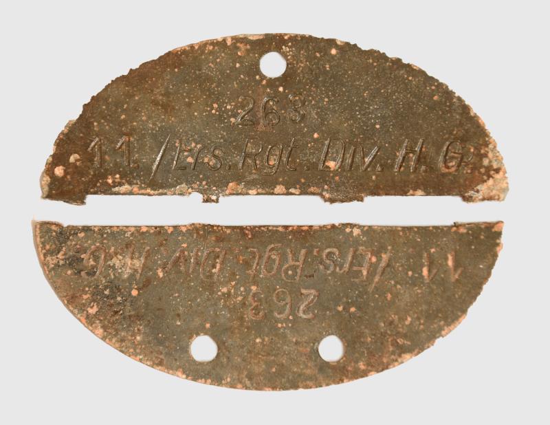 GERMAN WWII HERMANN GOERING DIVISION IDENTITY DISC.