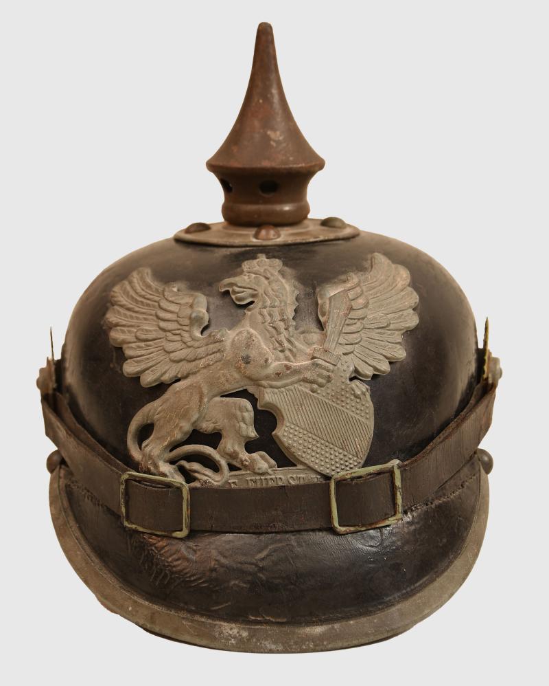 GERMAN WWI BADEN ENLISTED MANS PICKELHAUBE.