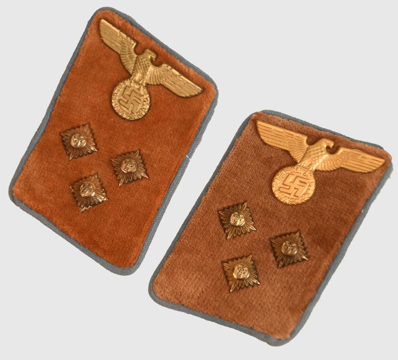 GERMAN WWII NSDAP EINSATZLEITER COLLAR PATCHES.