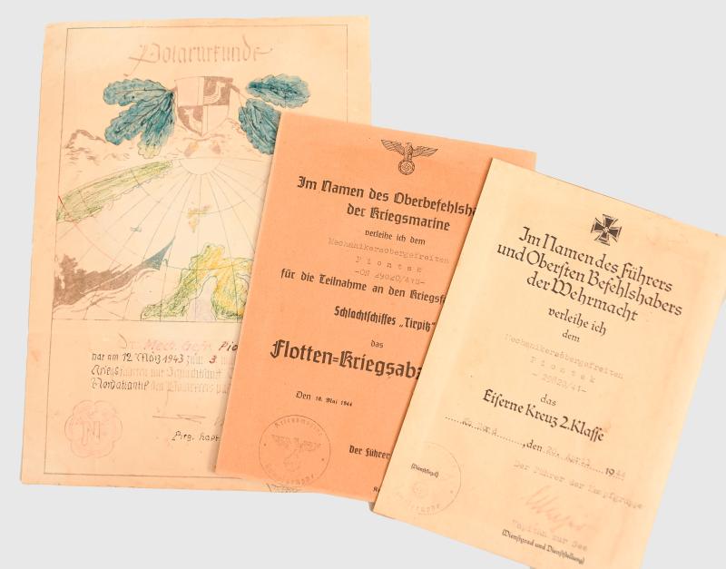 GERMAN WWII BATTLESHIP TIRPITZ CITATIONS.