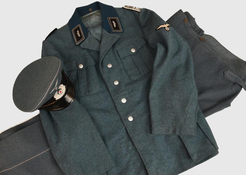 GERMAN WWII BAHNSCHUTZ POLIZEI COMPLETE UNIFORM.