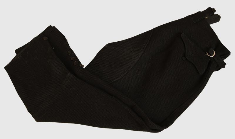 GERMAN WWII BLACK BREECHES.
