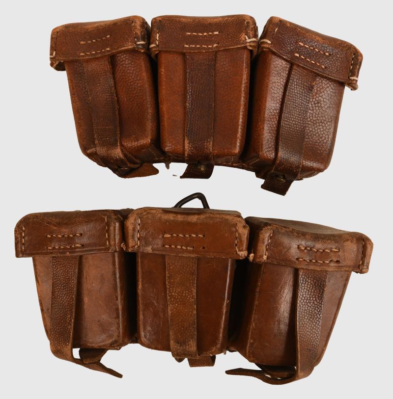 GERMAN WWI GEW98 RIFLE AMMUNITION POUCHES.
