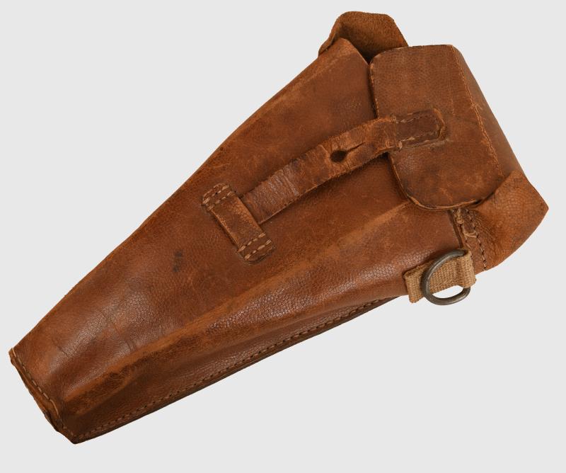 GERMAN WWII GRENADE LAUNCHER BAG IN BROWN.