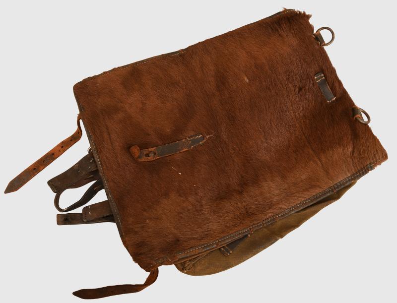 GERMAN WWII ARMED FORCES FUR BACK PACK.