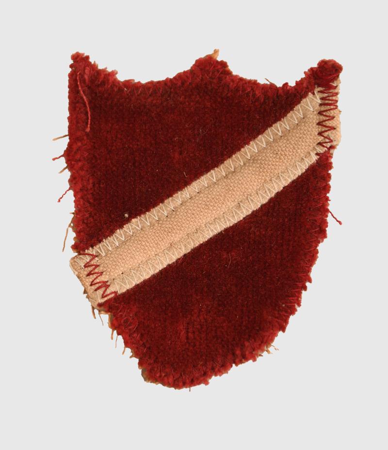 GERMAN WWII LATVIAN VOLUNTEER ARM SHIELD.