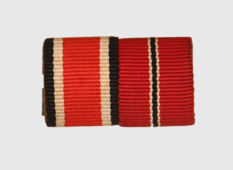 GERMAN WWII DOUBLE MEDAL RIBBON BAR.