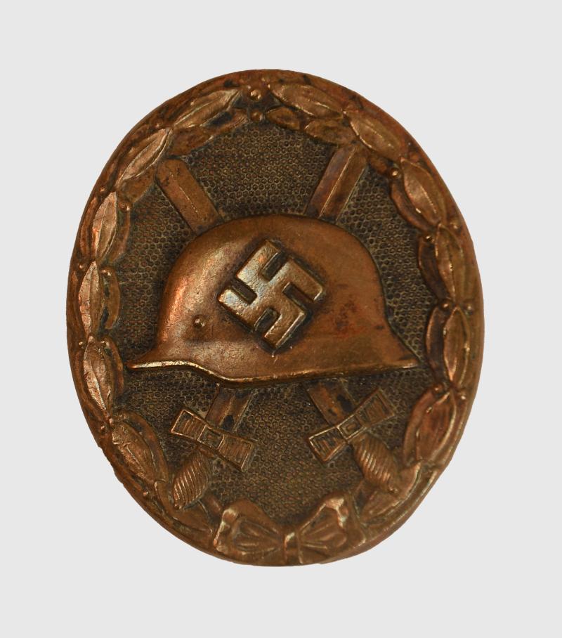 GERMAN WWII WOUND BADGE IN BLACK.