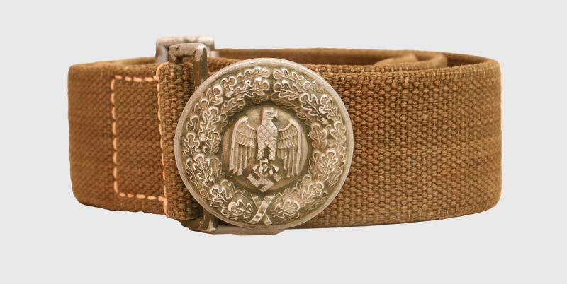 GERMAN WWII AFRIKAKORPS OFFICER BELT & BUCKLE.