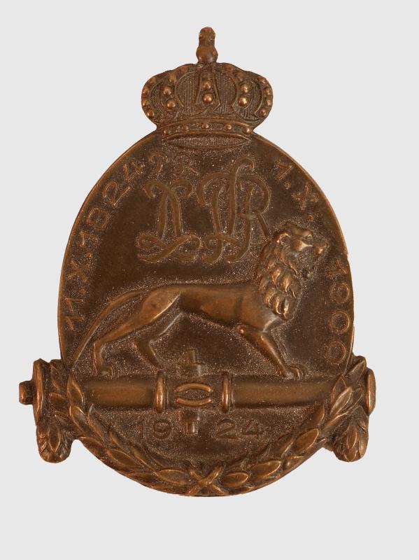 GERMAN WWI BAVARIAN ARTILLERY REGIMENT 100TH ANNIVERSARY BADGE.