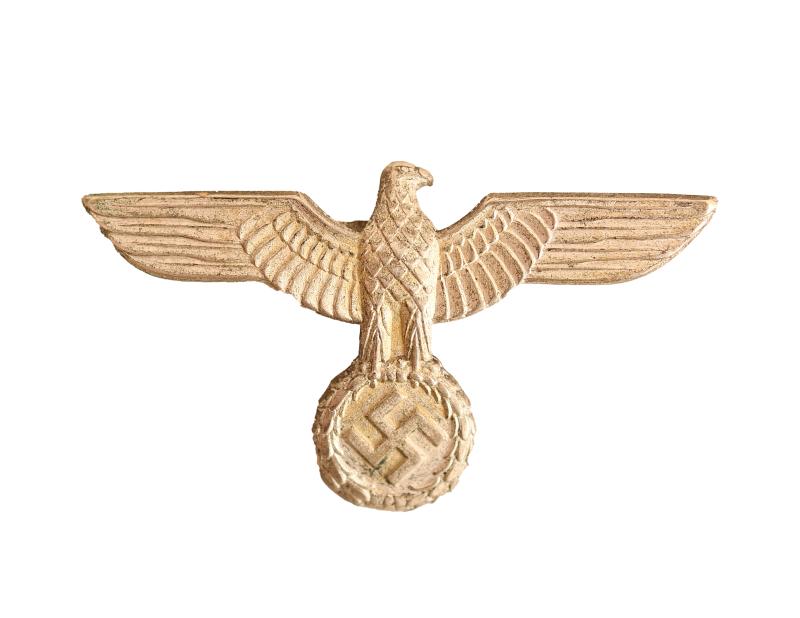 GERMAN WWII REICHSWEHR OFFICERS OR MANS CAP EAGLE.