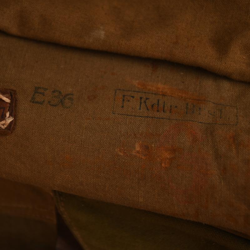 GERMAN WWII FUR BACK PACK, 39 DATED.