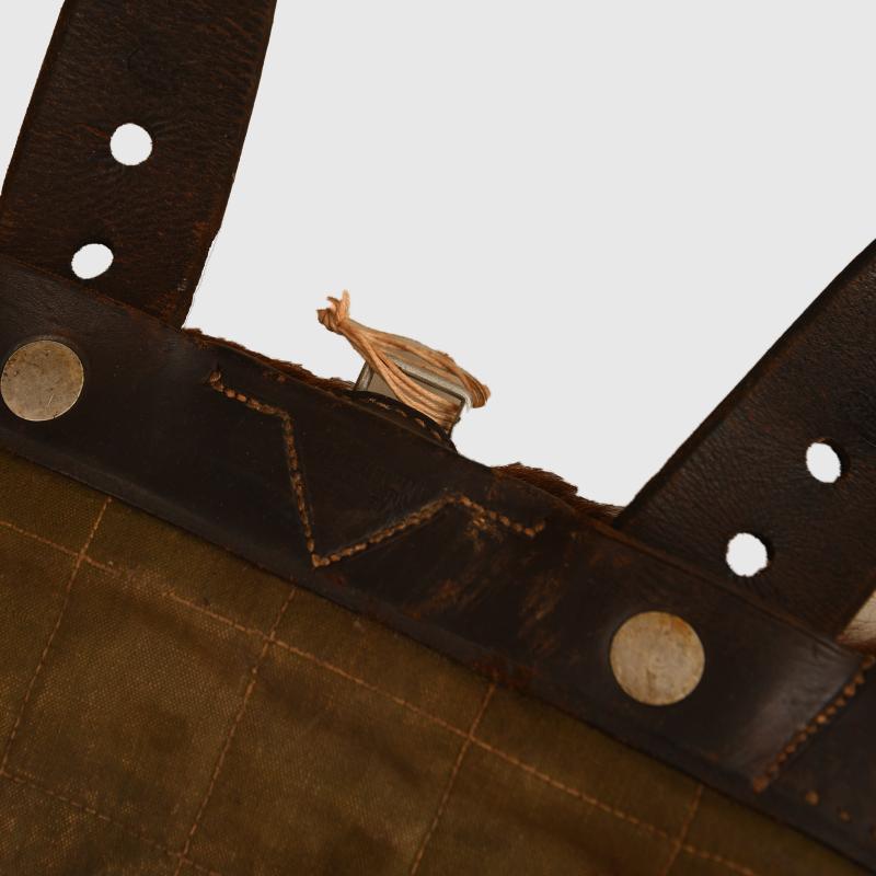 GERMAN WWII FUR BACK PACK, 39 DATED.