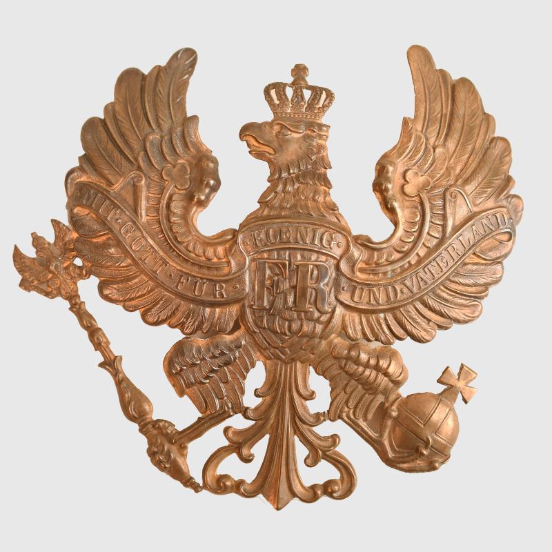 GERMAN WWI PRUSSIAN OFFICERS PICKELHAUBE FRONT PLATE.