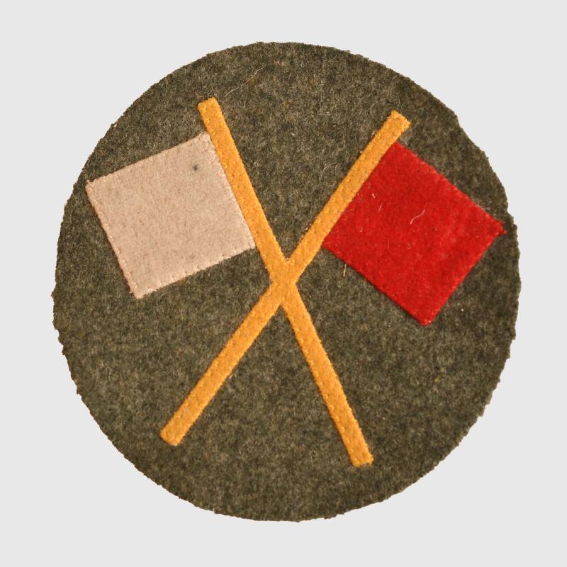 GERMAN WWI FIELD GREY SIGNALLERS ARM TRADE PATCH.